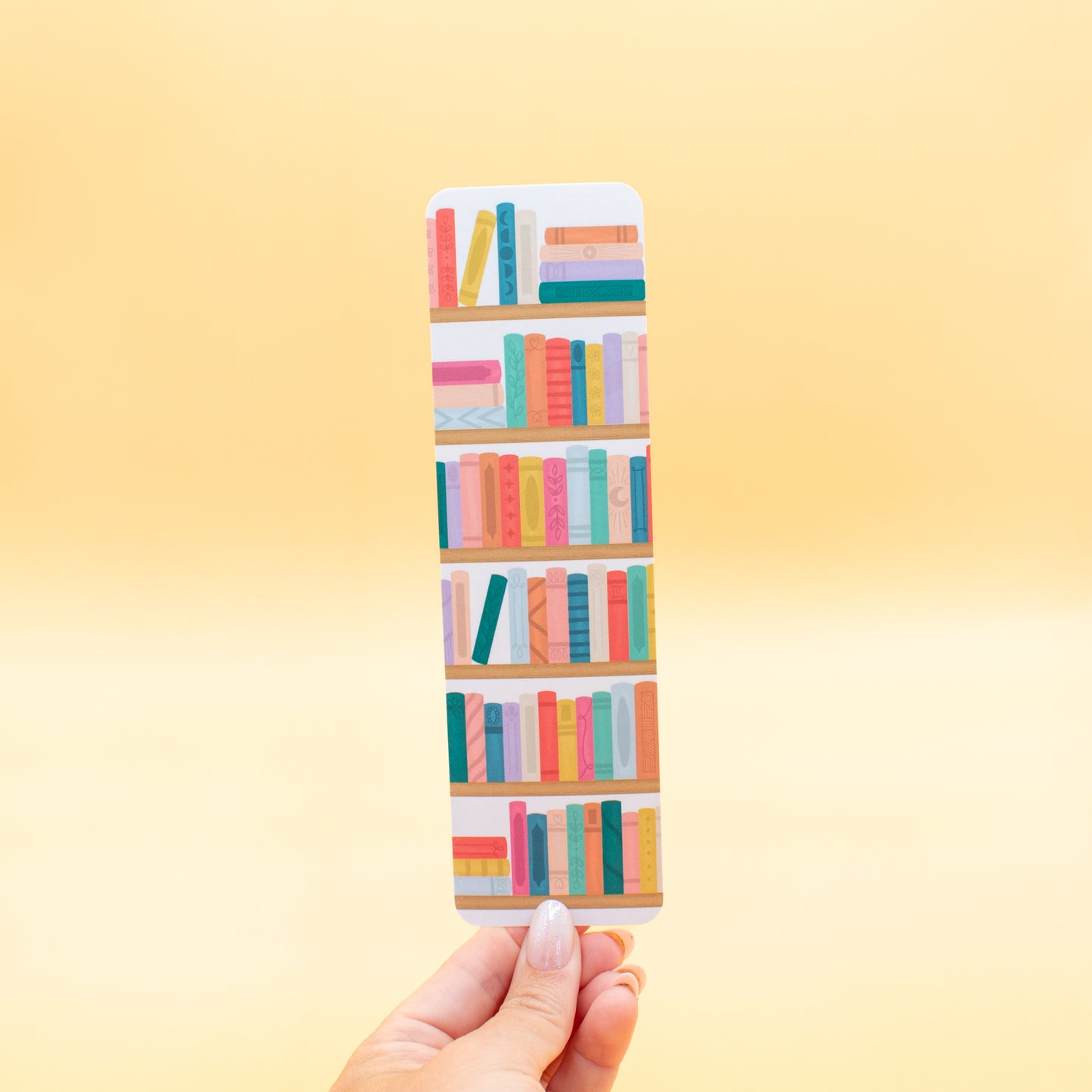 Bright Bookshelf Bookmark