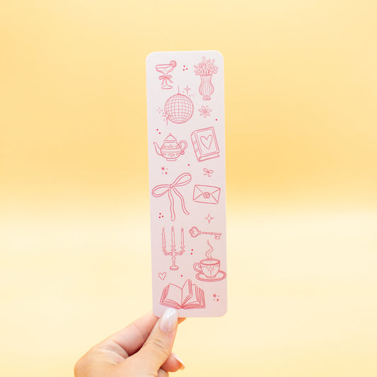 Pink Doodles Bookmark