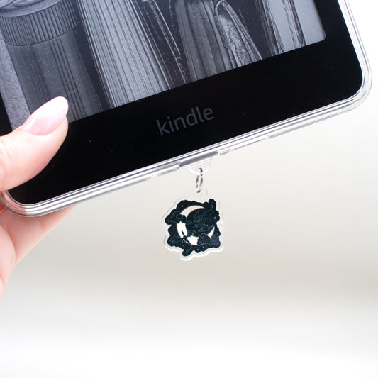 Moon and Dragons - USB-C Charm