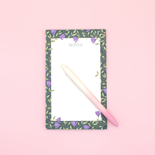 Purple Flowers - Notepad