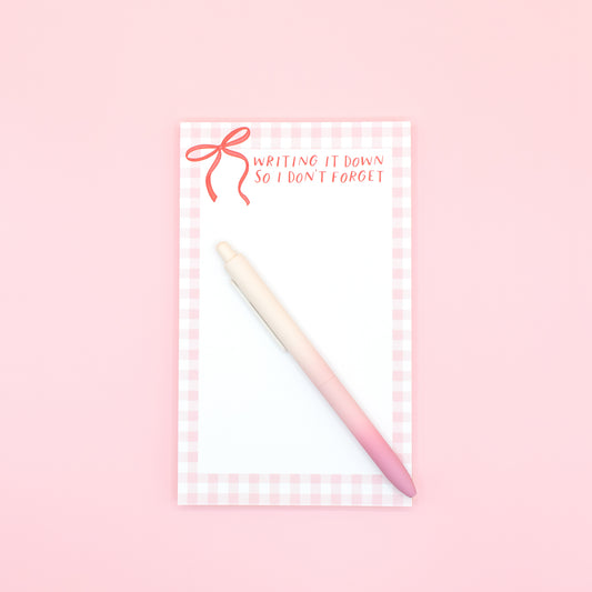 Writing It Down - Notepad