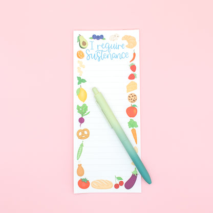 I Require Sustenance - Notepad (Magnetic)