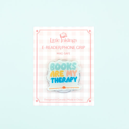 Books Are My Therapy - Phone/E-Reader Grip