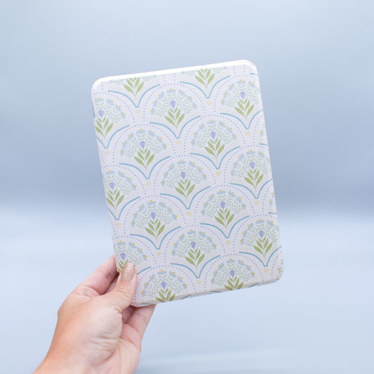 Blue Floral Pattern Kindle Case