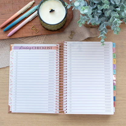 Always Fully Booked 2026 Planner - Bookish Frames - VERTICAL Layout