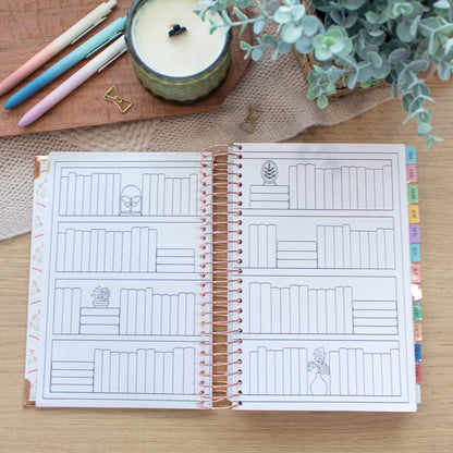 Always Fully Booked 2026 Planner - Bookish Frames - VERTICAL Layout