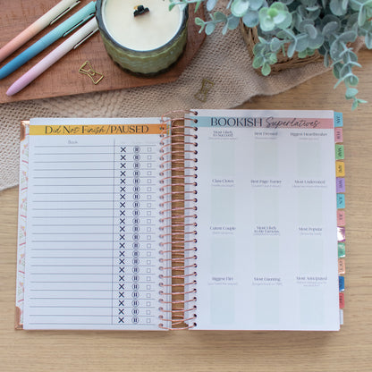 Always Fully Booked 2026 Planner - Bookish Frames - VERTICAL Layout