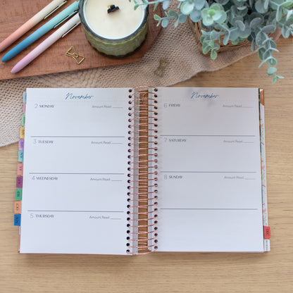 Always Fully Booked 2026 Planner - Bookish Frames - HORIZONTAL Layout