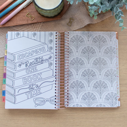 Always Fully Booked 2026 Planner - Bookish Frames - VERTICAL Layout