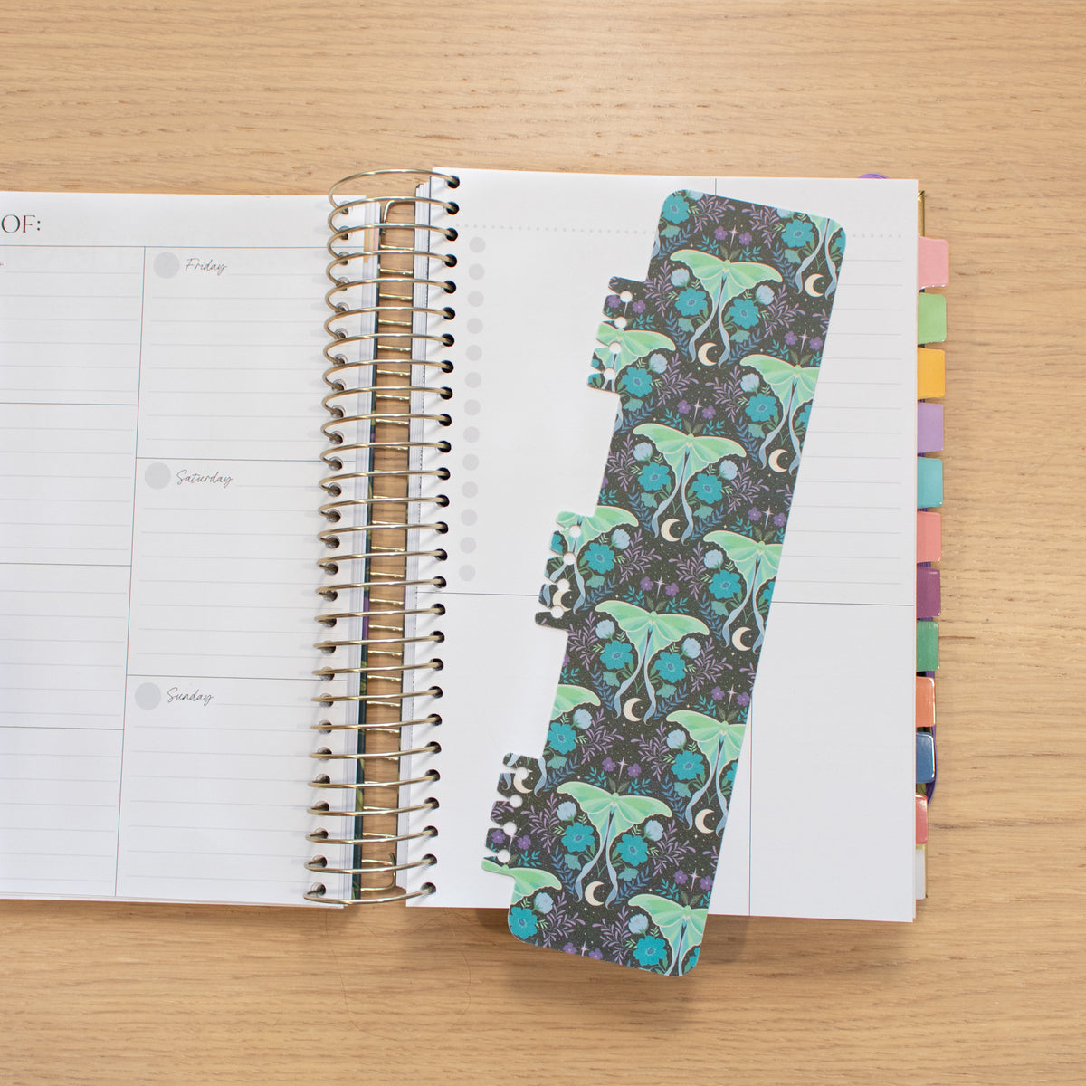 Moth Snap-In AFB Planner Bookmark – Little Inklings Design