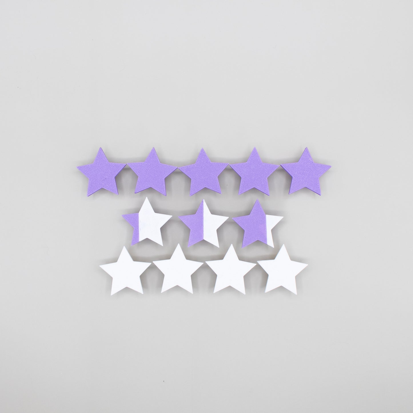 Adjustable Star Rating Add-On - 3D Printed Set