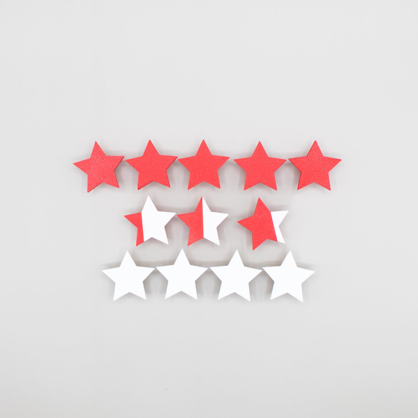 Adjustable Star Rating Add-On - 3D Printed Set