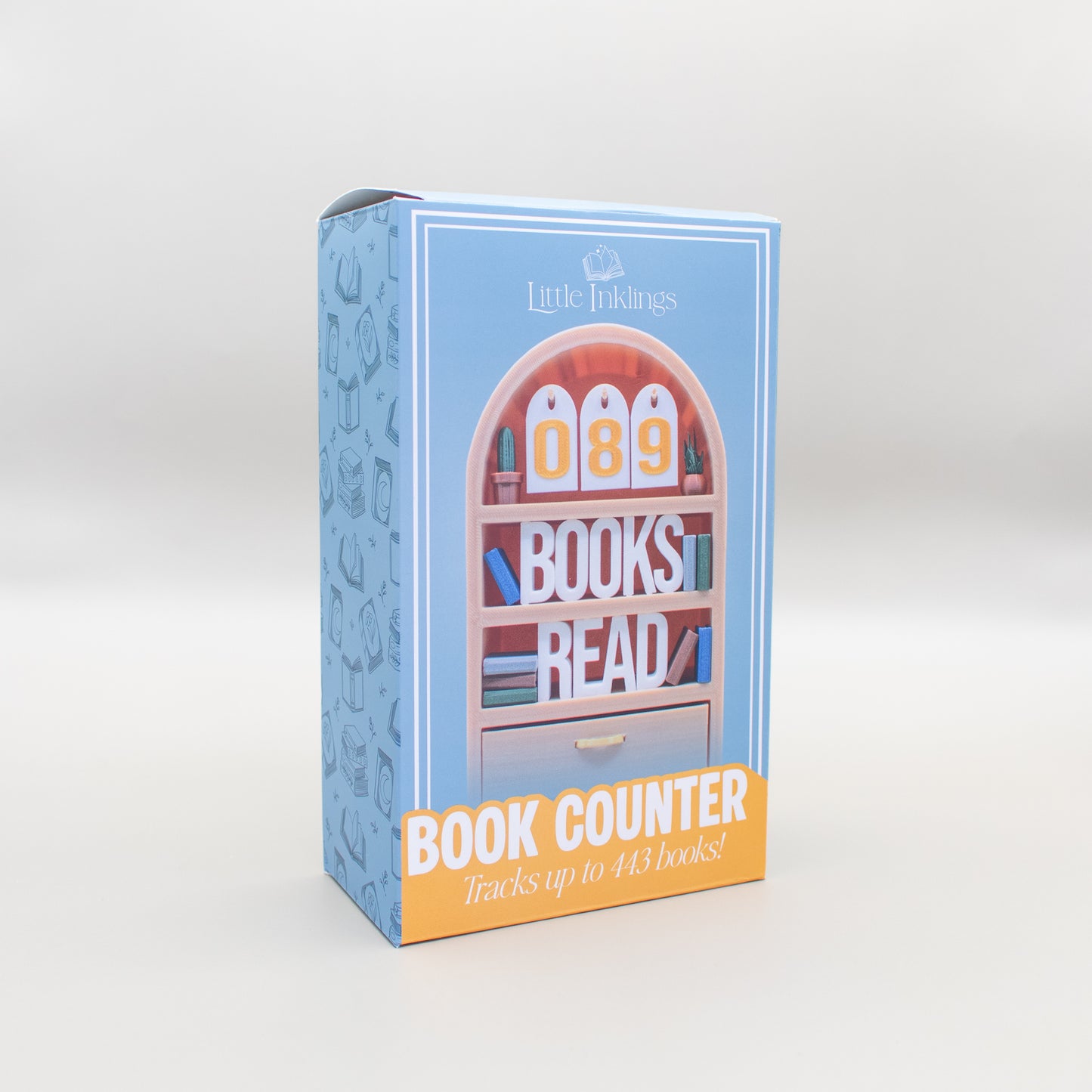 Book Counter - 3D Printed Shelf Decor