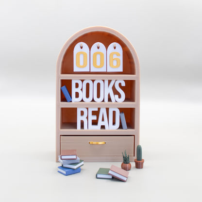 Book Counter - 3D Printed Shelf Decor