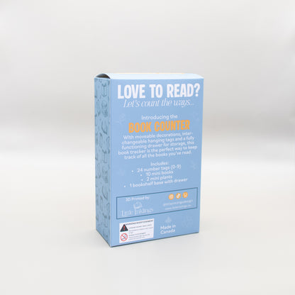 Book Counter - 3D Printed Shelf Decor