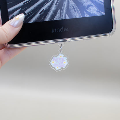 Happiest When Reading - USB-C Charm