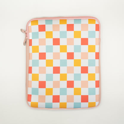 Book Pouch - Pink Checker