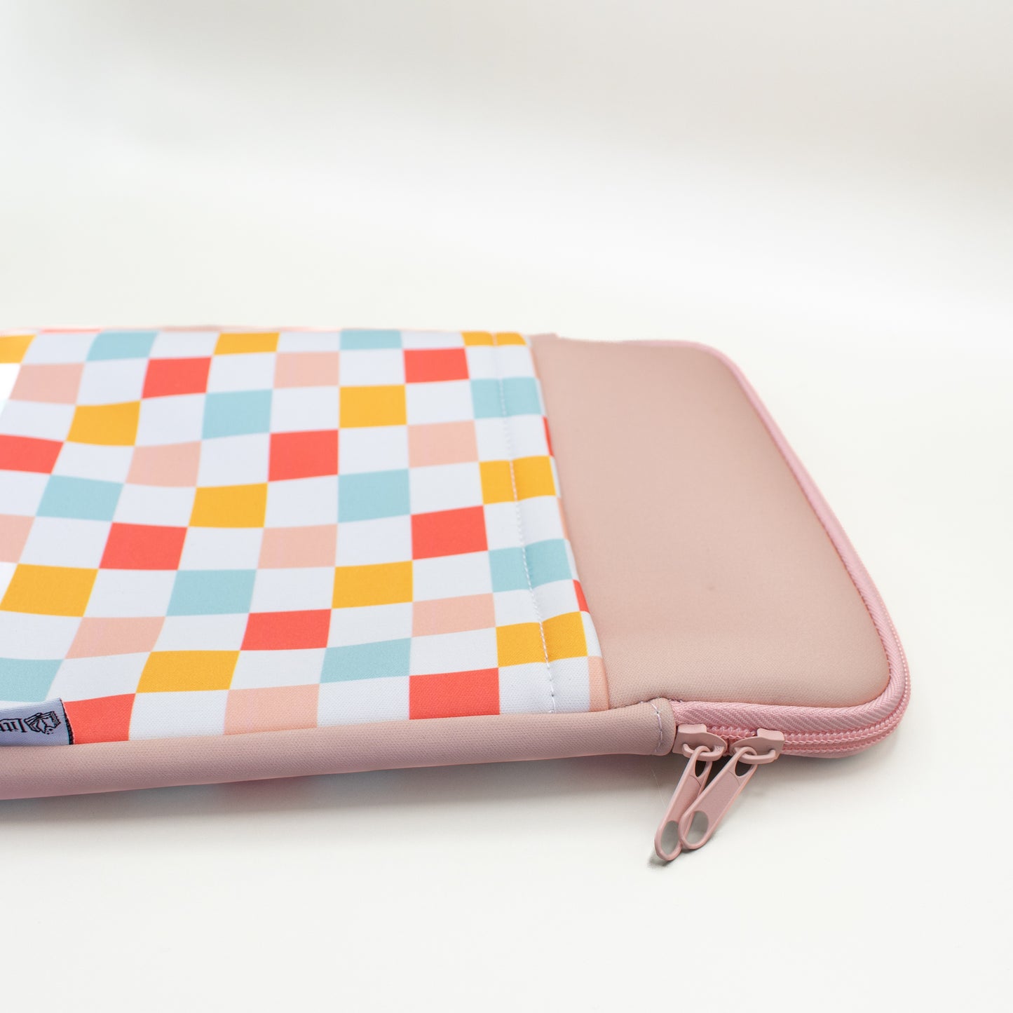 Book Pouch - Pink Checker
