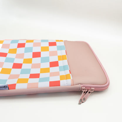Book Pouch - Pink Checker