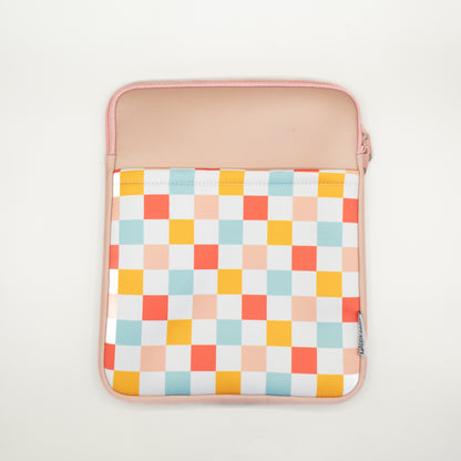 Book Pouch - Pink Checker