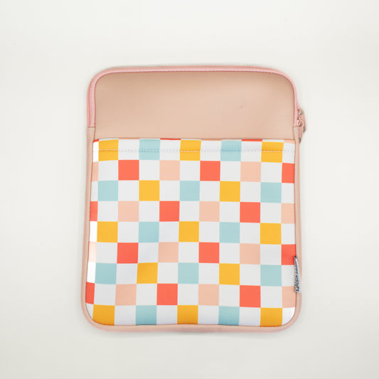 Book Pouch - Pink Checker