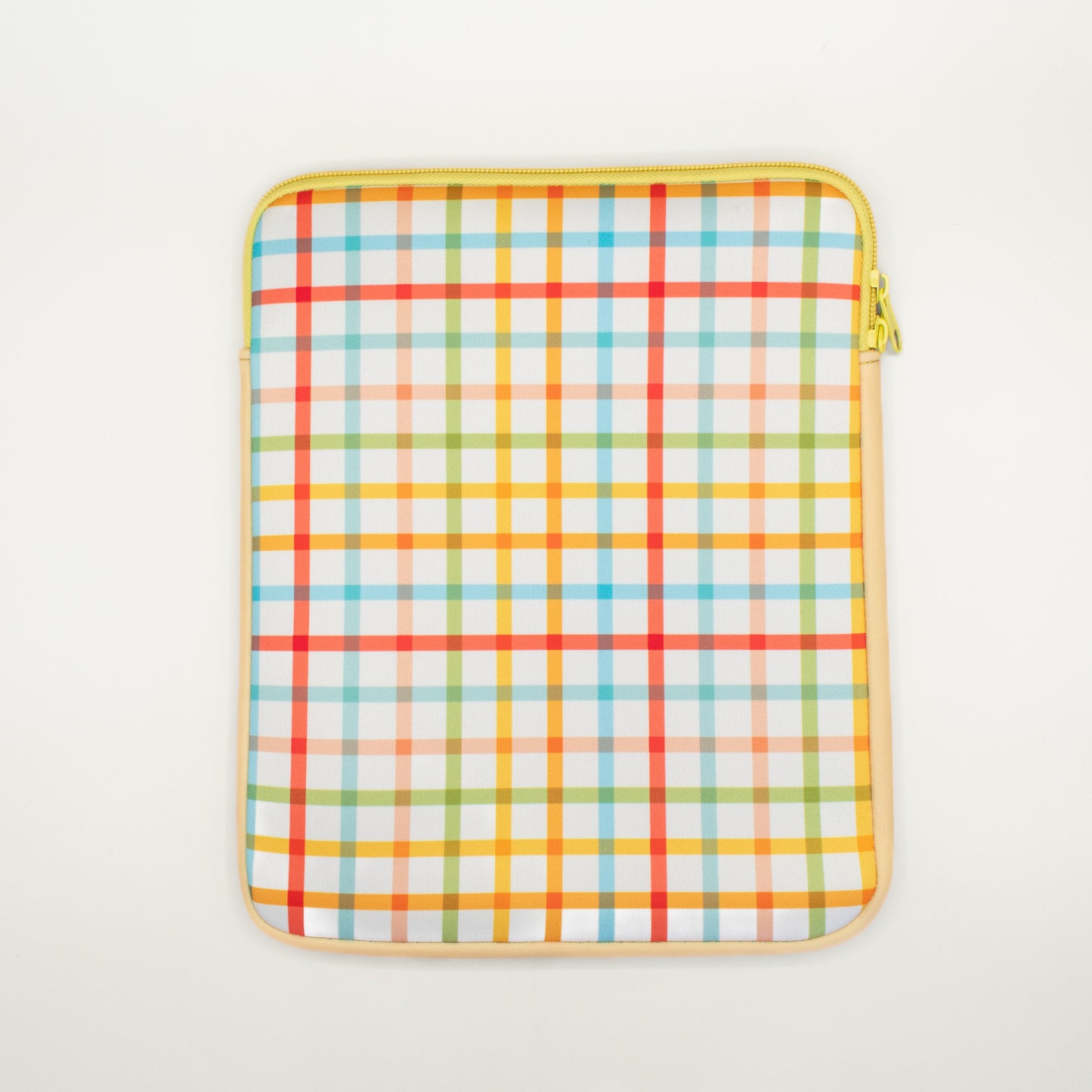 Book Pouch - Yellow Plaid