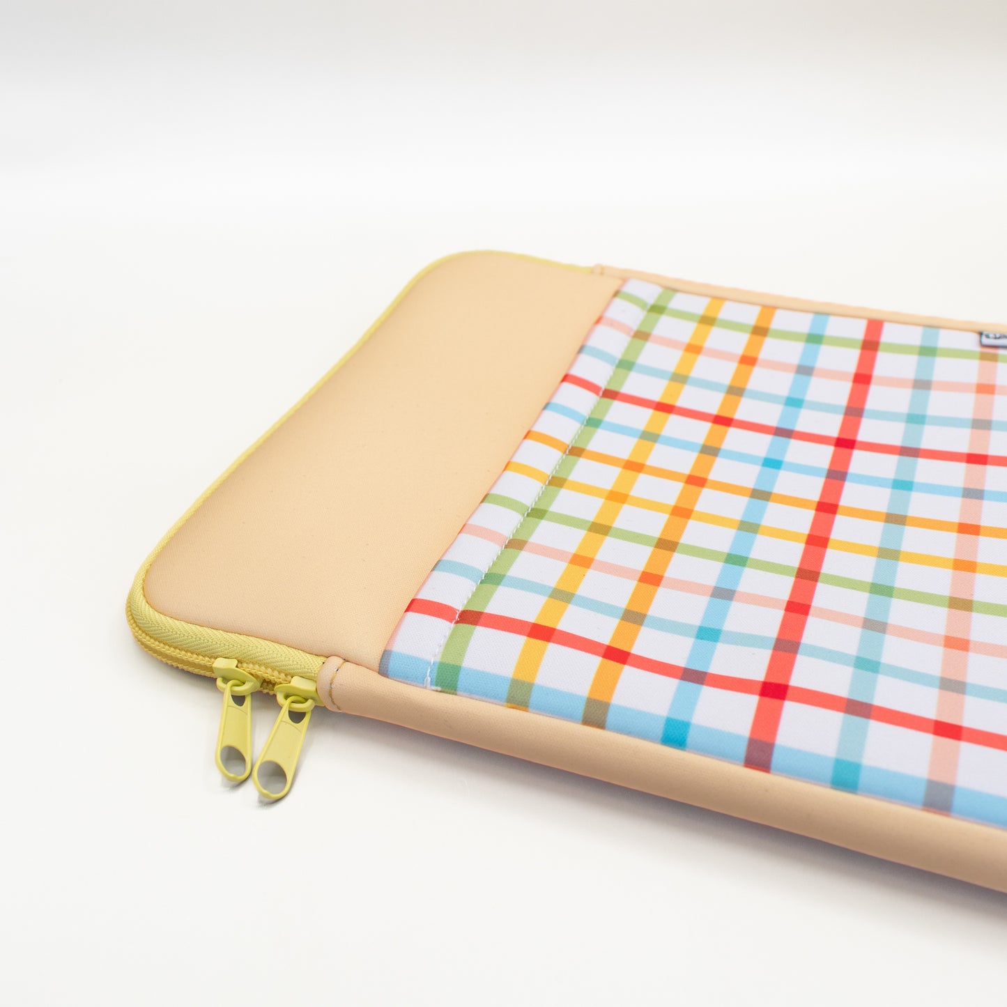 Book Pouch - Yellow Plaid