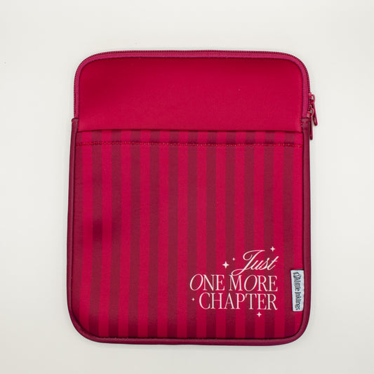 Book Pouch - Maroon Stripes