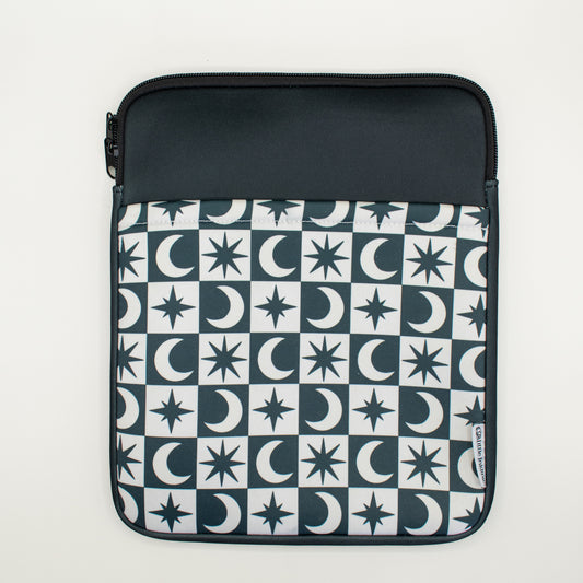Book Pouch - Black Moon and Stars