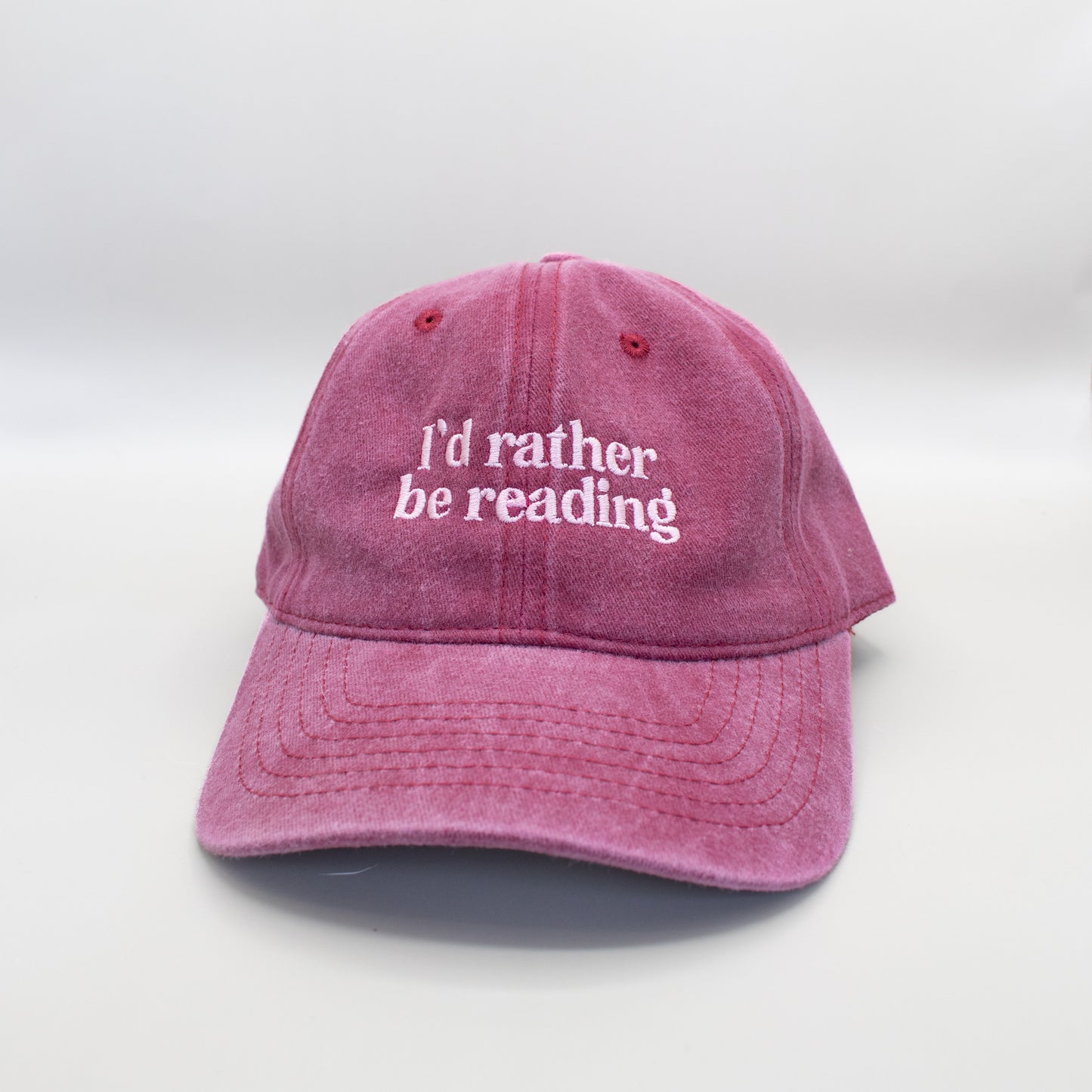I'd Rather Be Reading Embroidered Hat