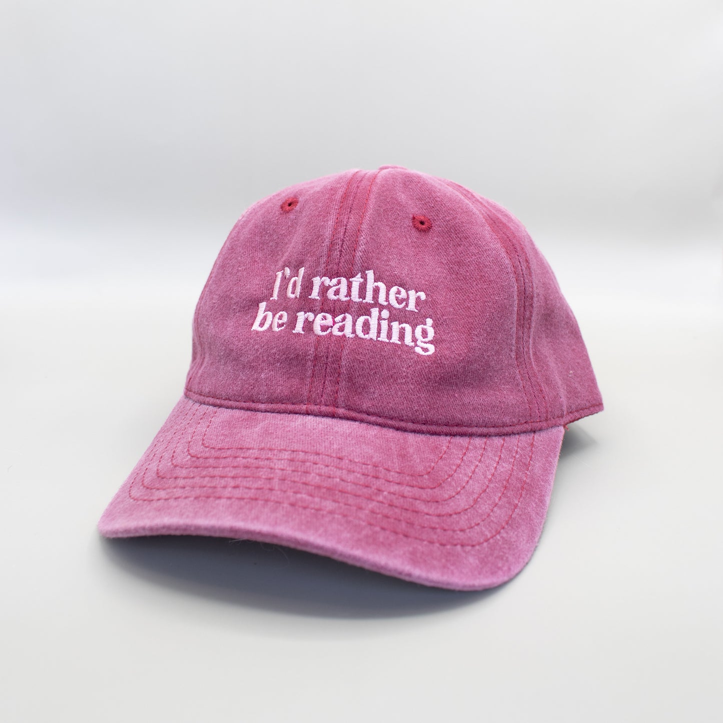 I'd Rather Be Reading Embroidered Hat