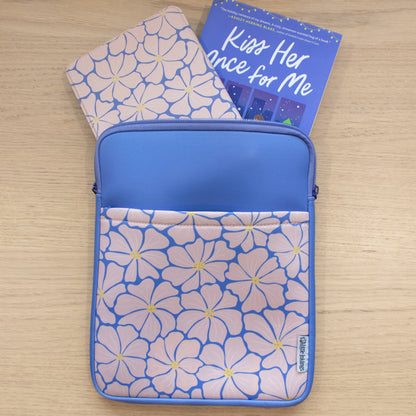 Book Pouch - Pink Floral Pattern