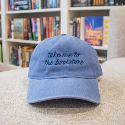 Take Me to the Bookstore Embroidered Hat