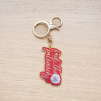 Fuck the Patriarchy Enamel Keychain