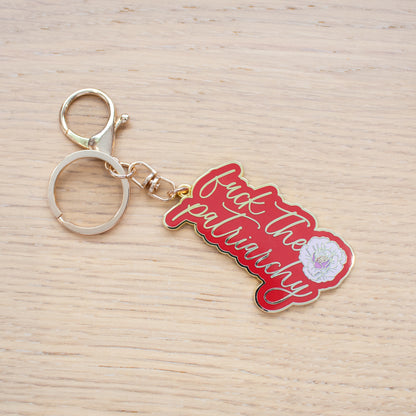 Fuck the Patriarchy Enamel Keychain
