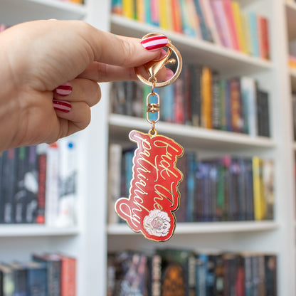 Fuck the Patriarchy Enamel Keychain