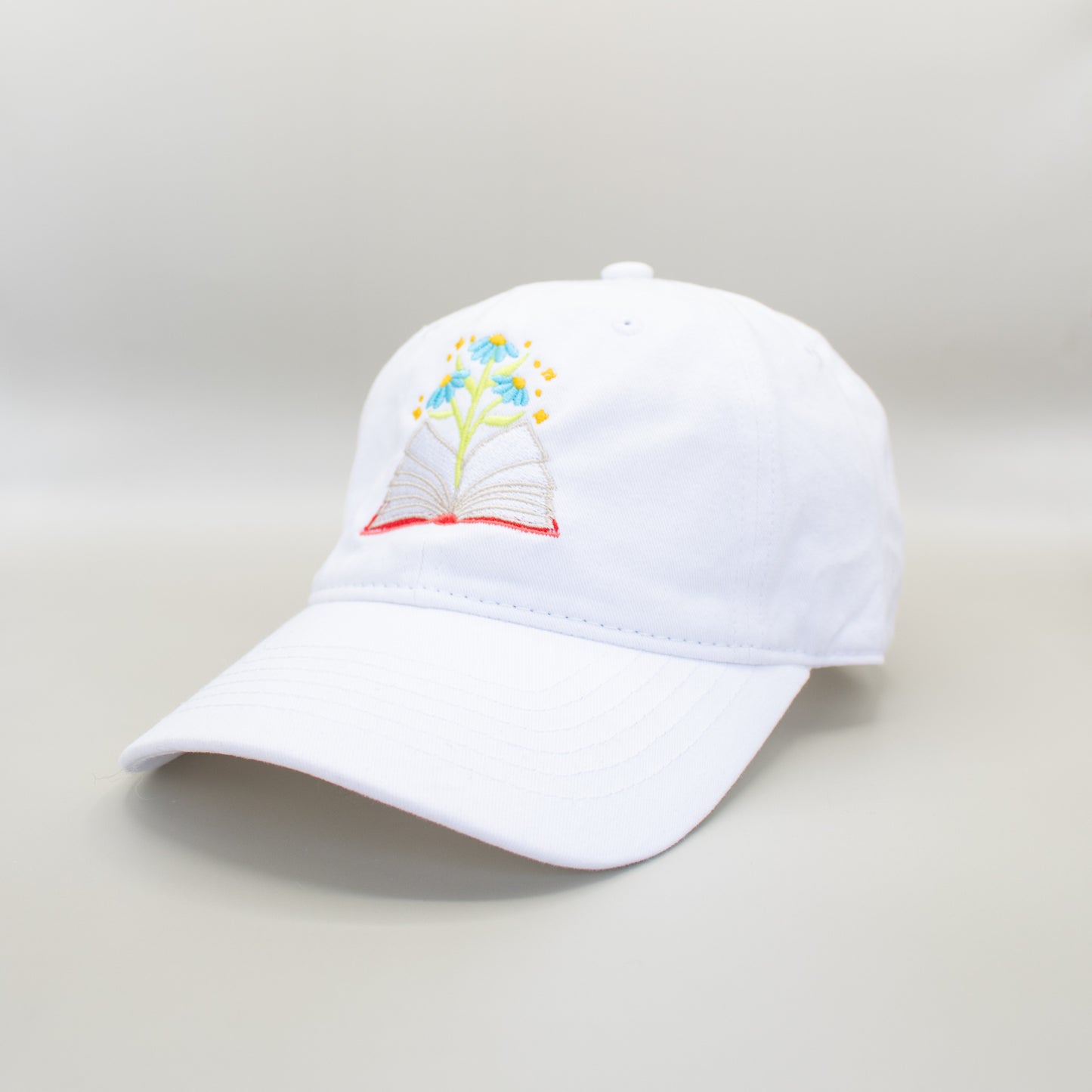 Blooming Reader Embroidered Hat