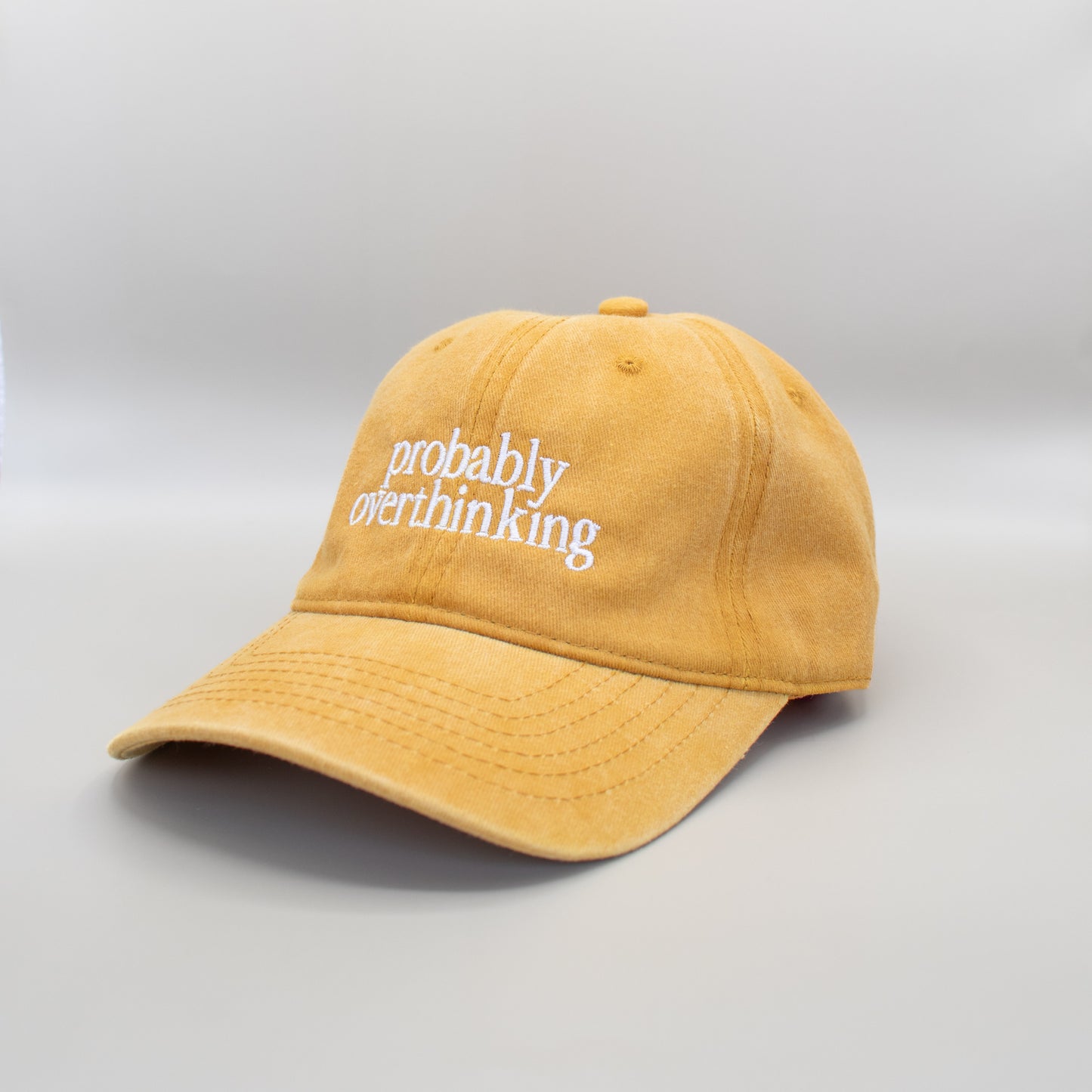 Probably Overthinking Embroidered Hat