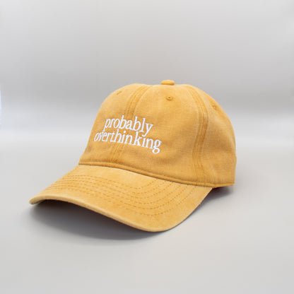Probably Overthinking Embroidered Hat