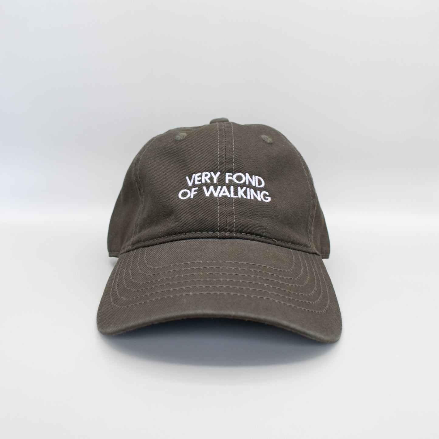 Very Fond of Walking Embroidered Hat