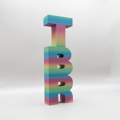 TBR 3D Printed Shelf Decor