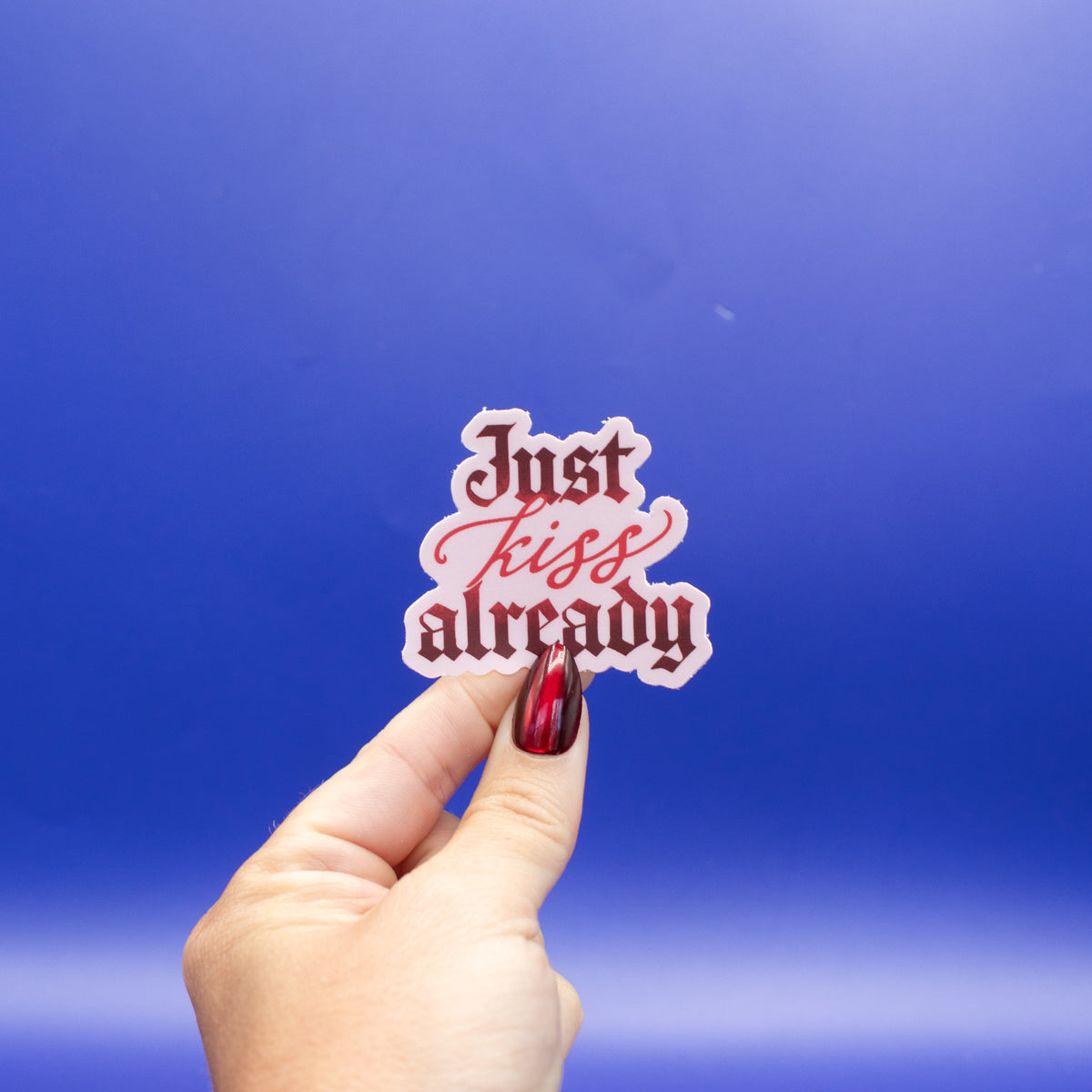 Just Kiss Already - Vinyl Sticker
