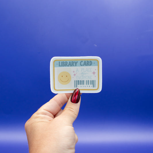 Library Card - Vinyl Sticker