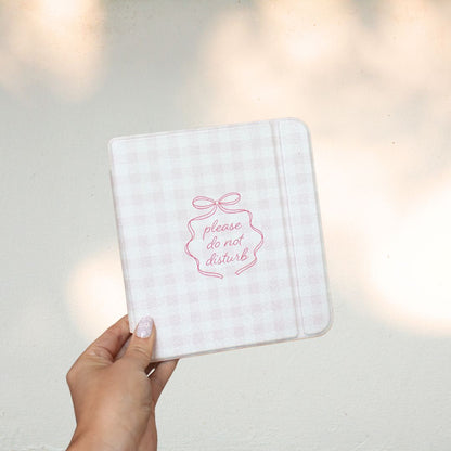 Pink Do Not Disturb Kobo Libra Case - Clear Back