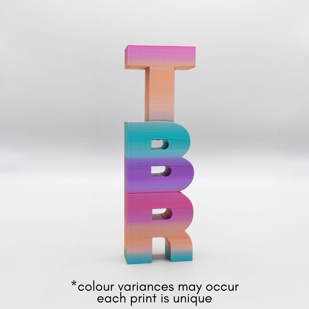 TBR 3D Printed Shelf Decor