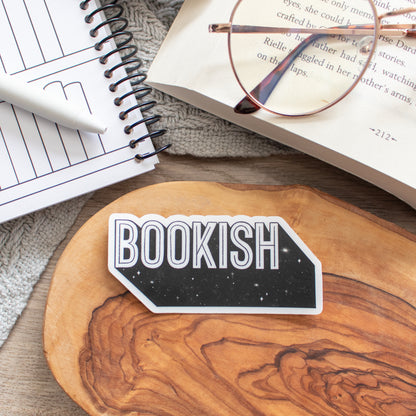 Bookish - CLEAR - Vinyl Sticker