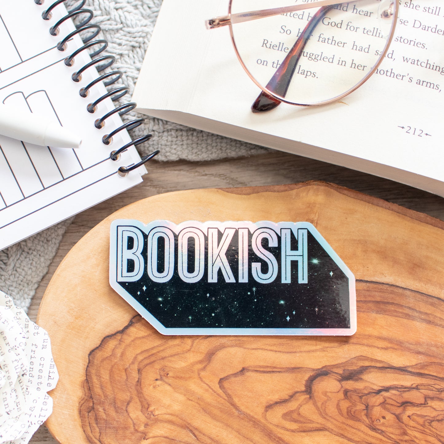 Bookish - HOLOGRAPHIC - Vinyl Sticker