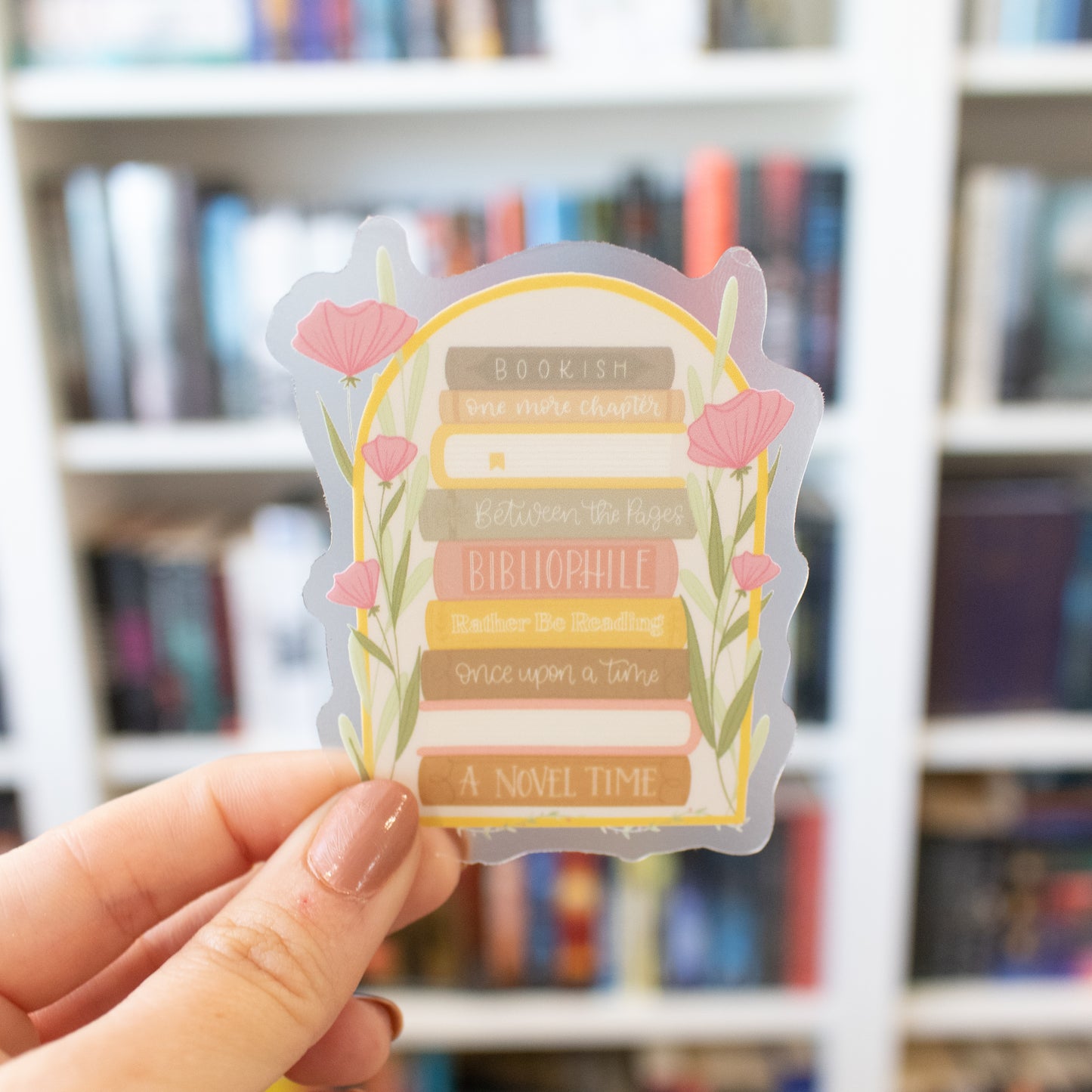 Spring Into Reading - CLEAR Vinyl Sticker
