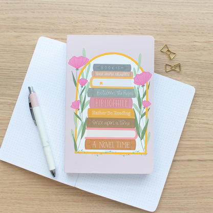 Spring Into Reading - Dot-grid Notebook