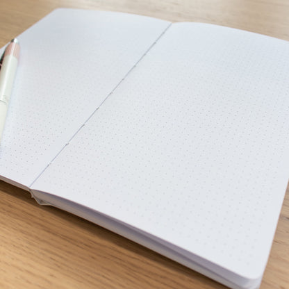 Bookish Doodles - B&W - Dot-grid Notebook